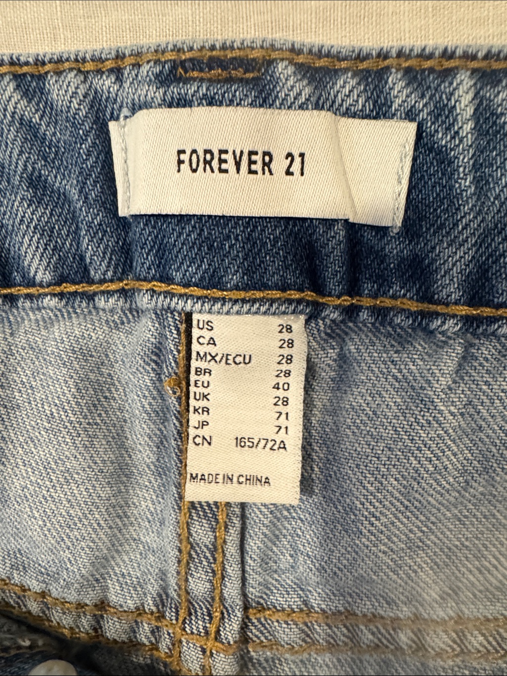 Forever 21 Light Blue Denim Jean Shorts